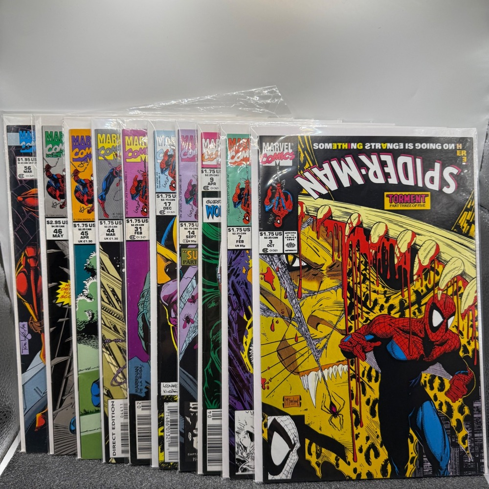 Marvel Comics Spider-Man Lot of 10 Issues 3 7 9 14 17 31 44 45 46 56 McFarlane